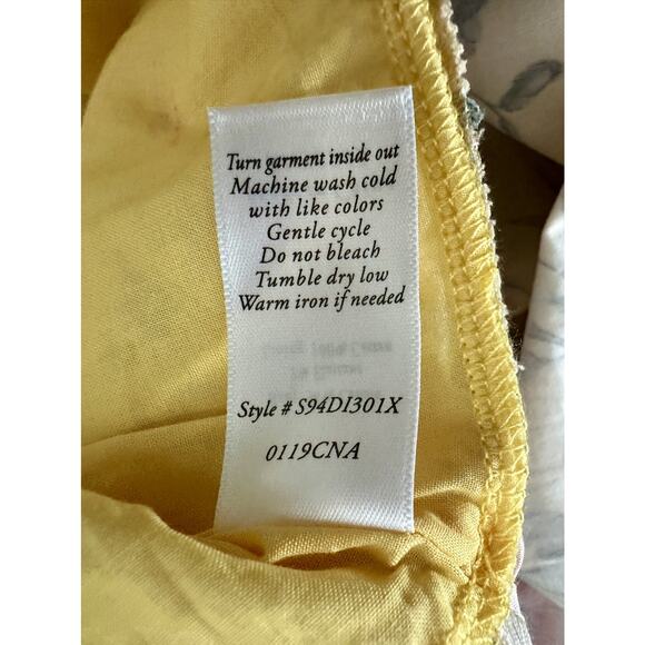 NEW Edgehill Collection Yellow Floral Sleeveless Dress Bows Cotton Preppy  4T - Picture 7 of 9